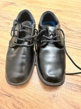 Josmo Boys Black Lace-Up Dress Shoes